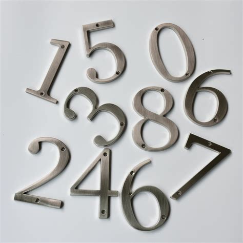 metal house numbers and letters|4 inch metal mailbox numbers.